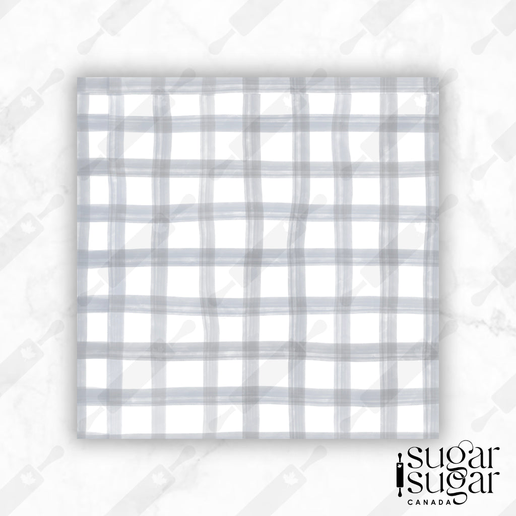 BW Grey Plaid Box Backer