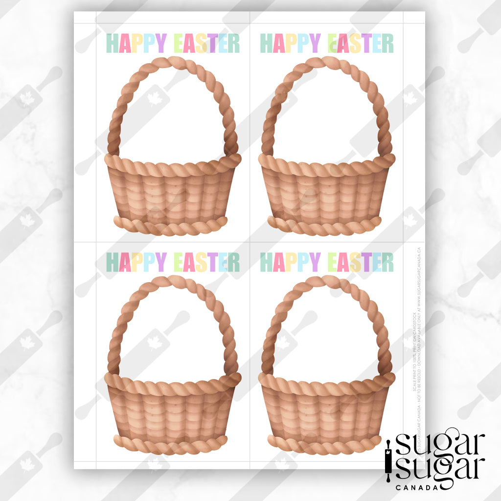 Easter Basket Mini Cookie Card