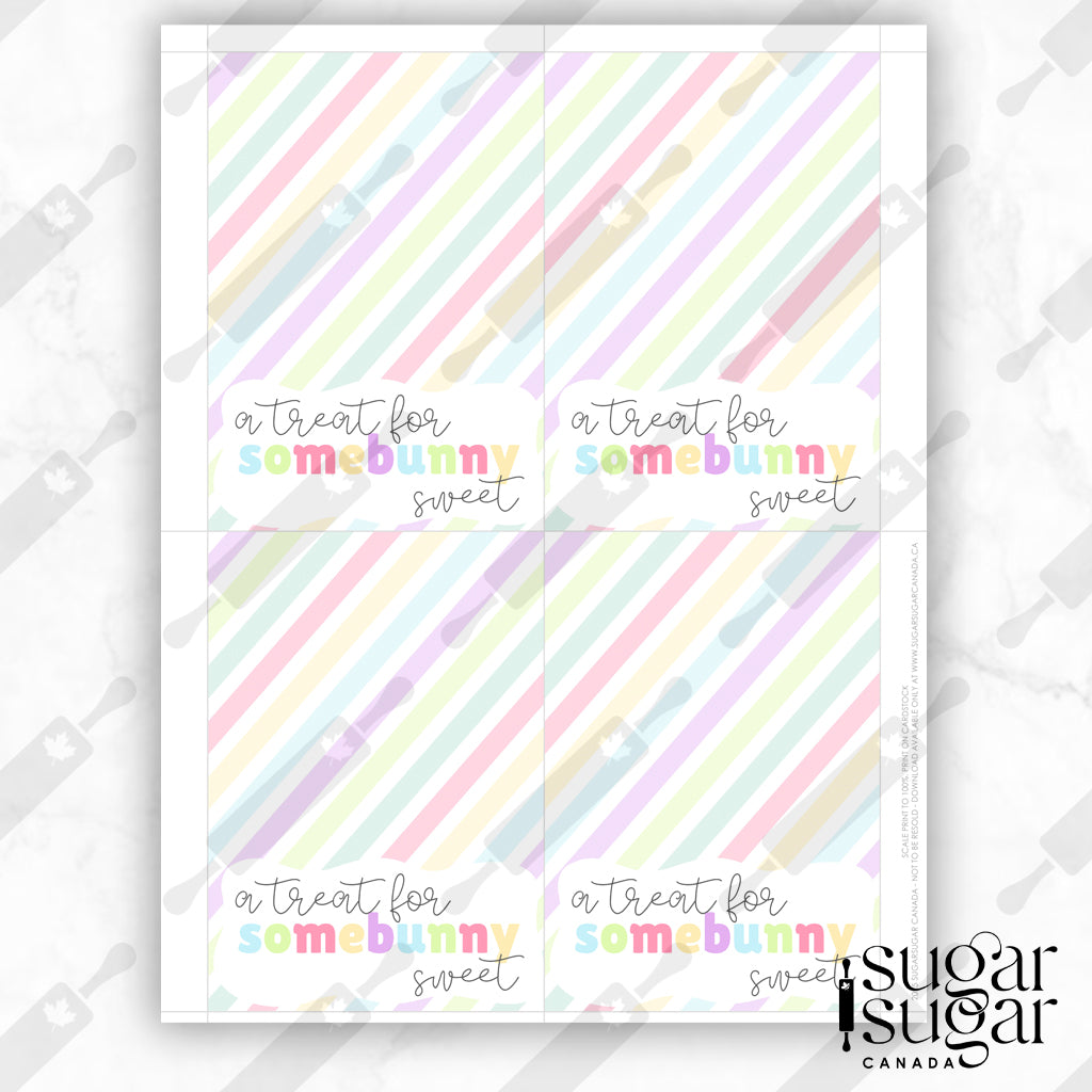 Treat Stripes Mini Cookie Card