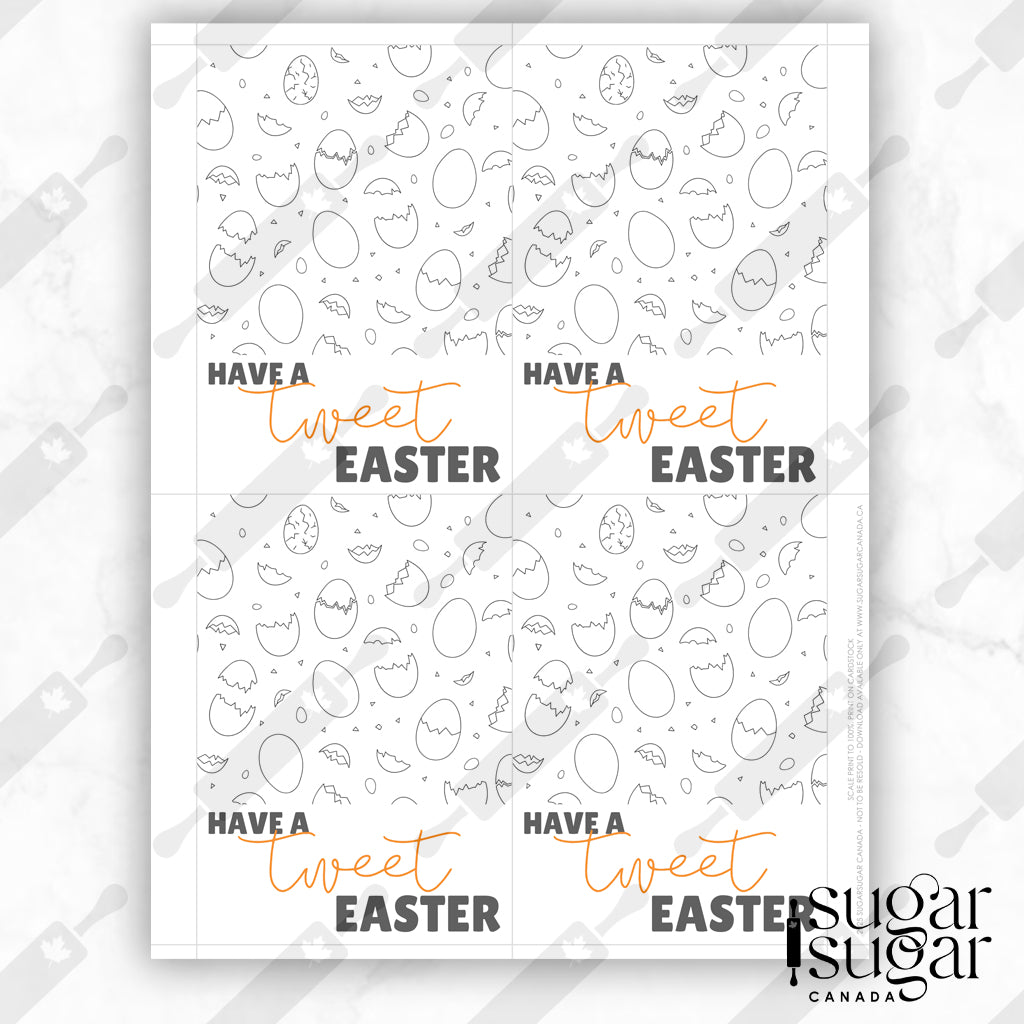 Tweet Easter Mini Cookie Card