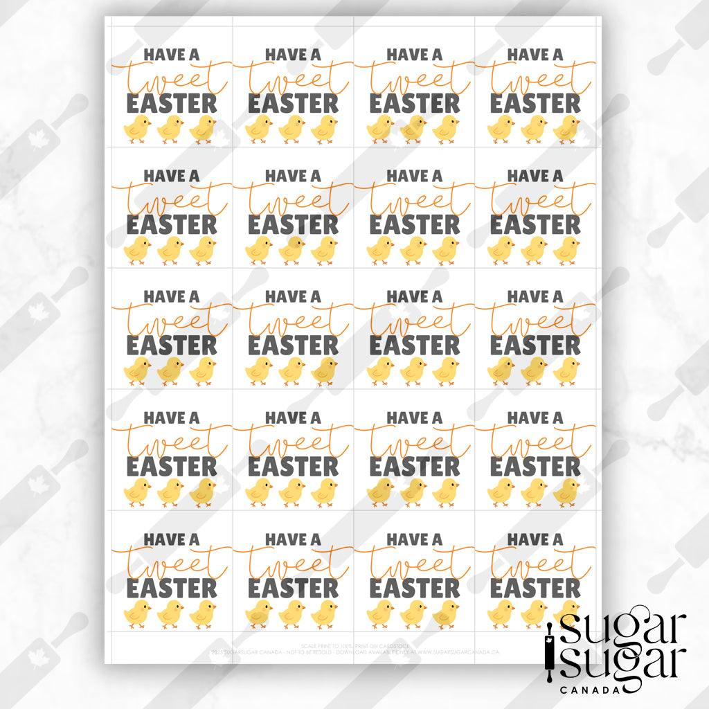 Tweet Easter Square Tag