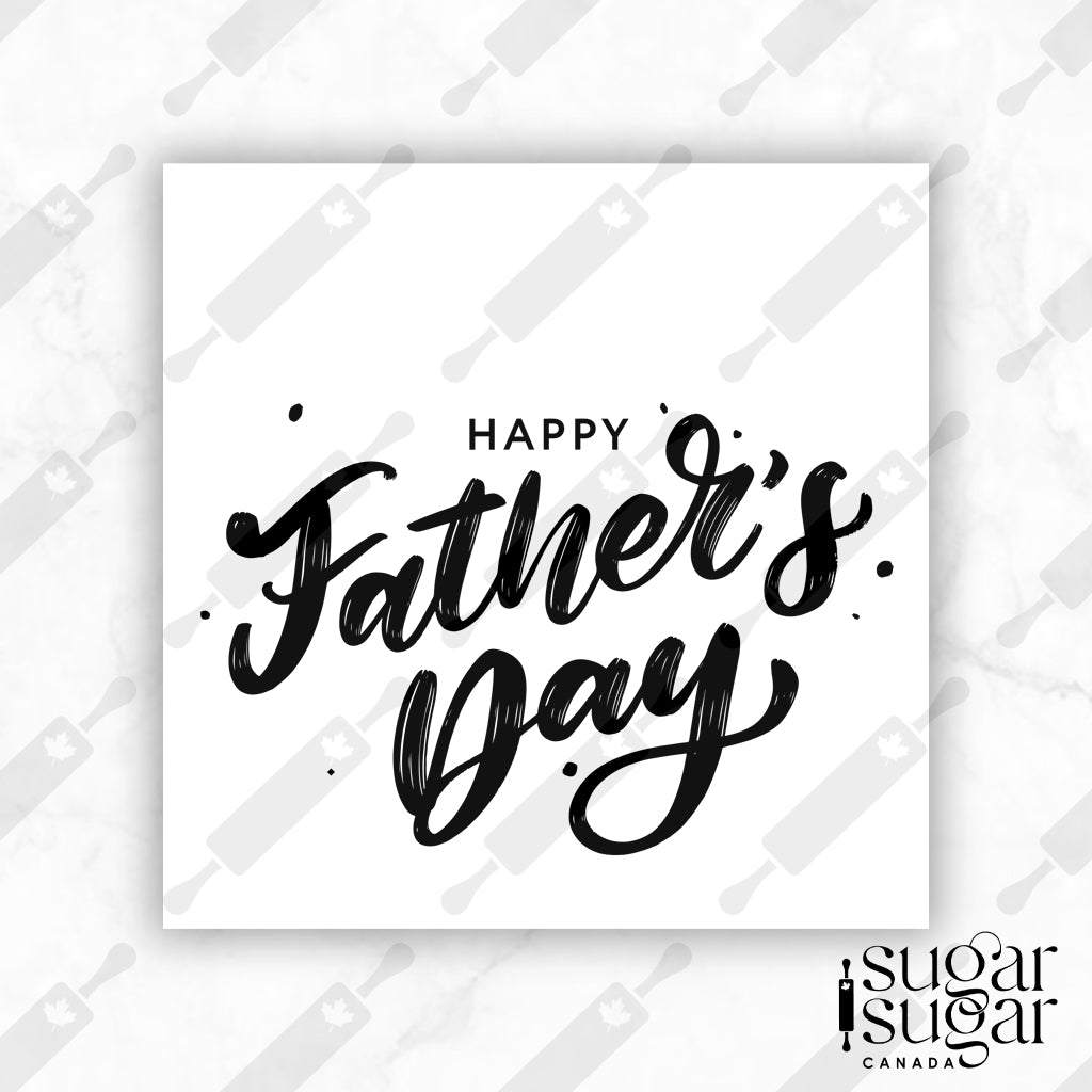 BW Flair Father's Day Square Tag