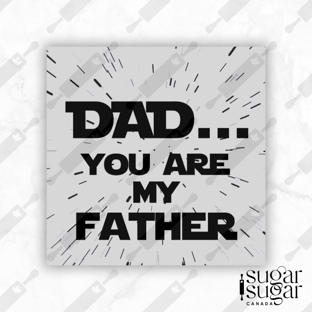Darth Father's Day Square Tag
