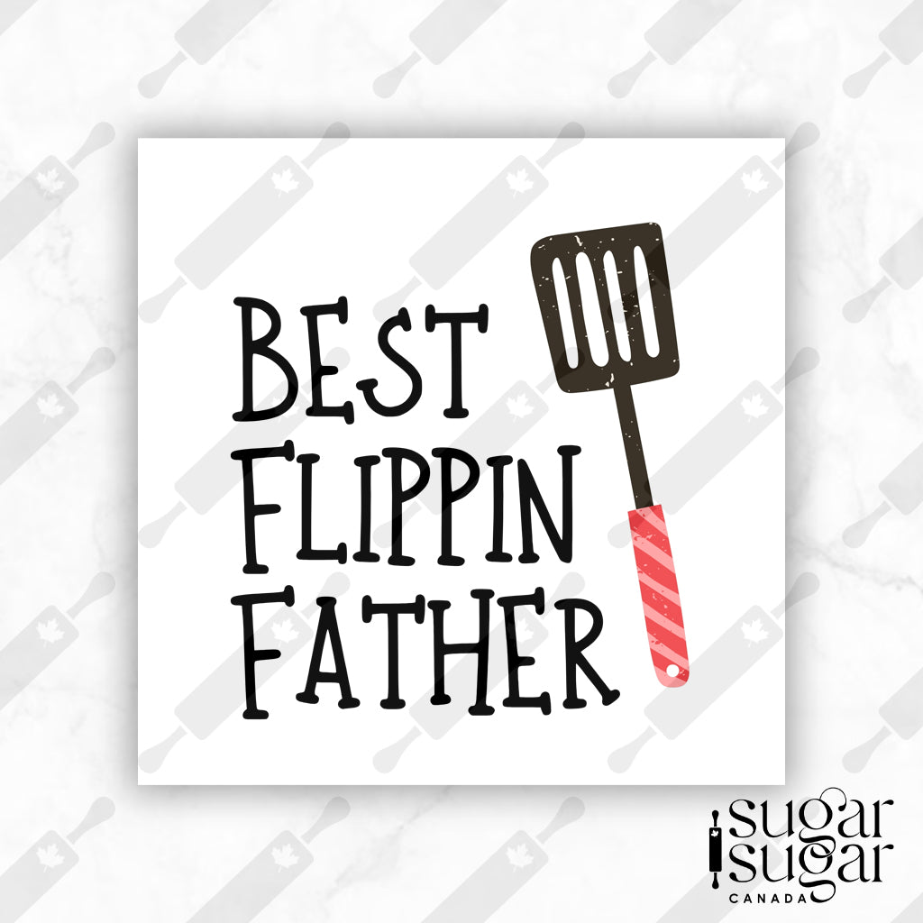 Best Flippin Father Square Tag