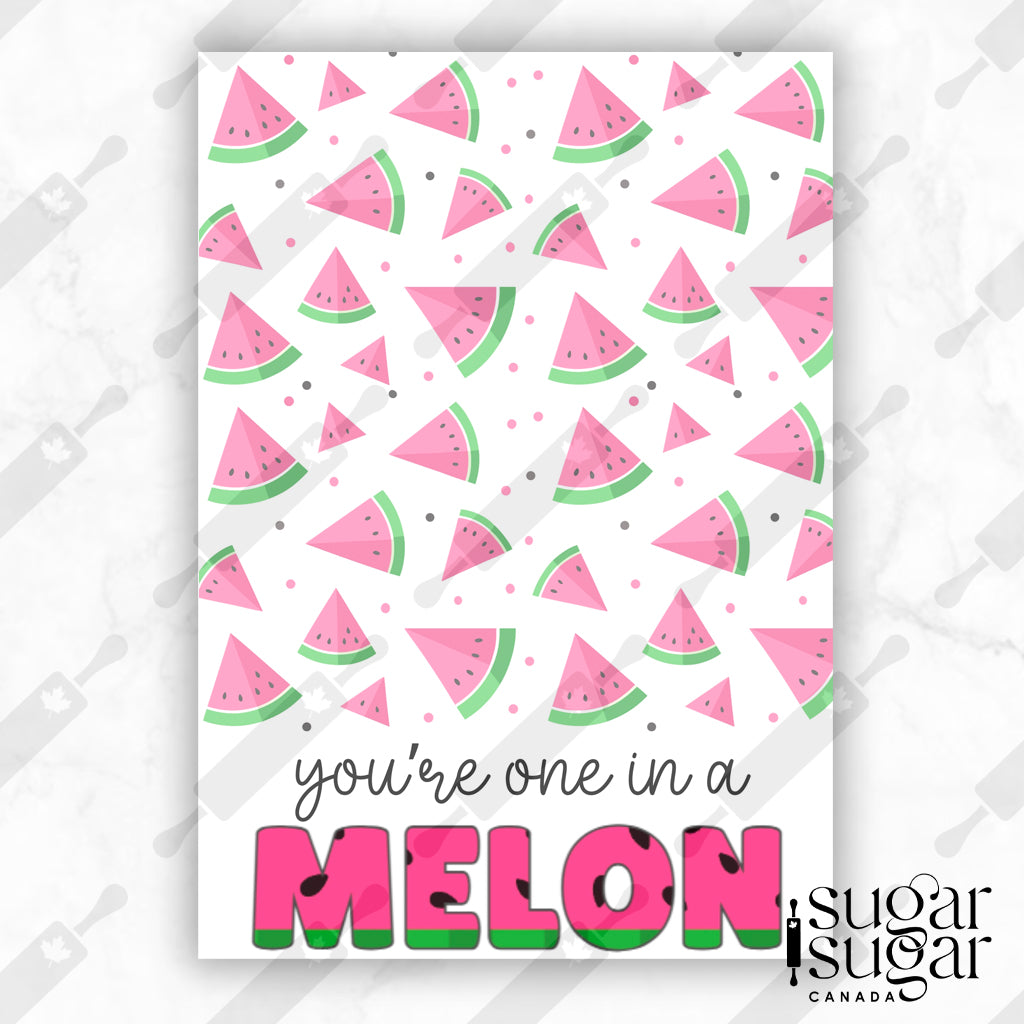 One in a Melon Mini Cookie Card