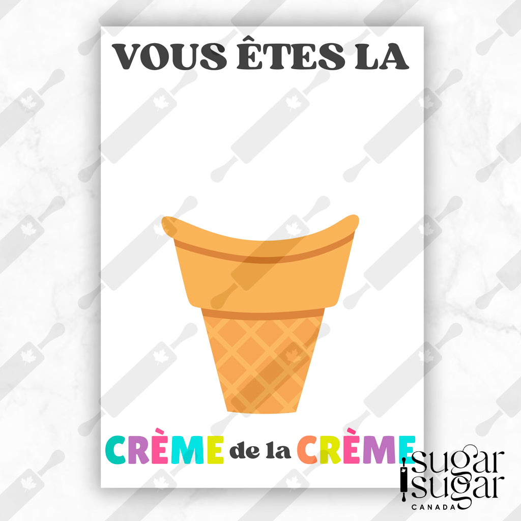 Here's the Scoop French Mini Cookie Card