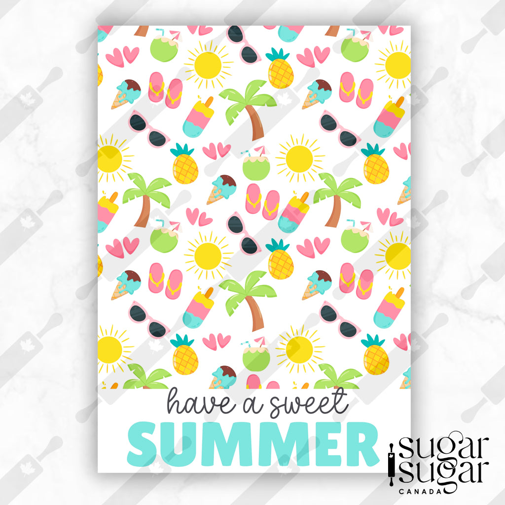Sweet Summer Beachy Mini Cookie Card