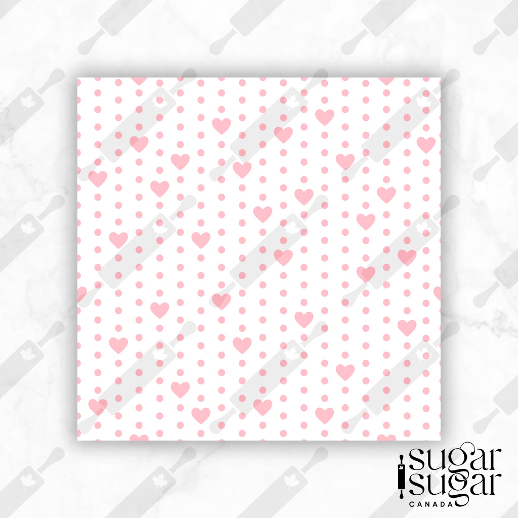 Heart Dots Box Backer