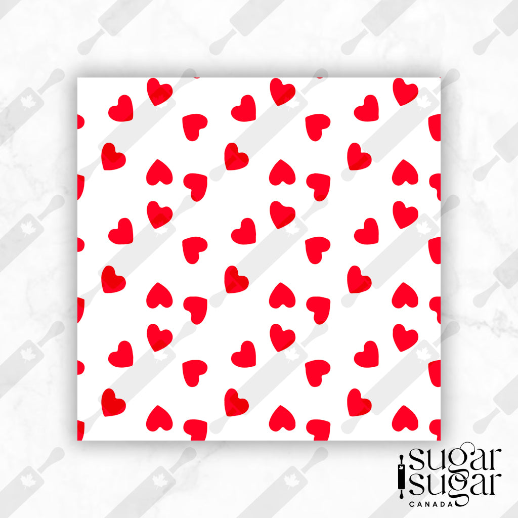 Scattered Hearts Box Backer