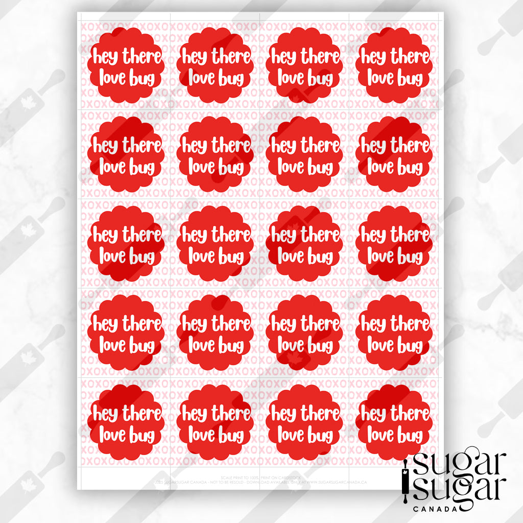 Love Bug Square Tag