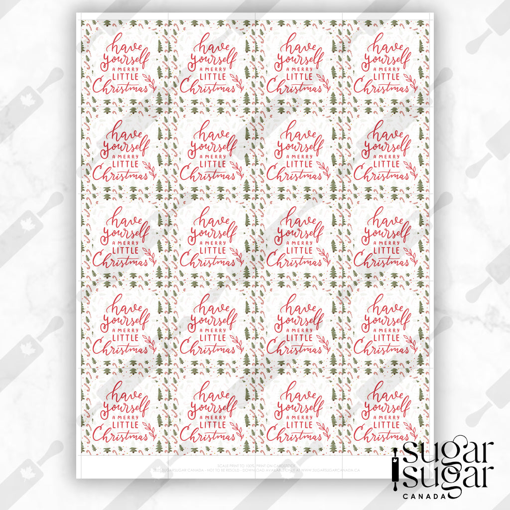 Have Yourself a Merry Little Christmas Square Tag