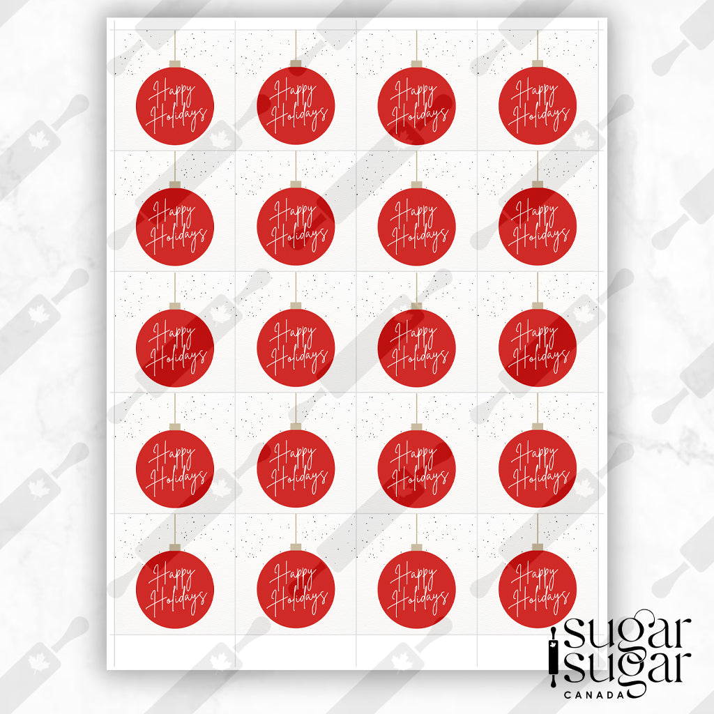 Holiday Ornament Square Tag