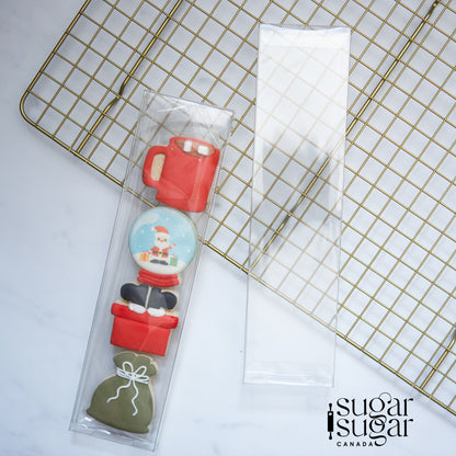 Clear Cookie Boxes (Set of 25) - 2.5"x10"x0.75"