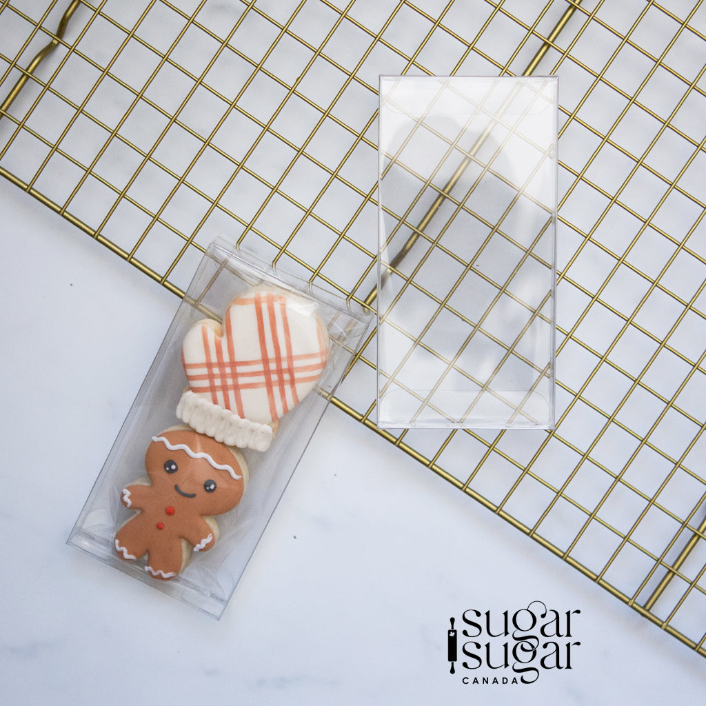 Clear Cookie Boxes (Set of 25) - 2.5"x5"x0.75"