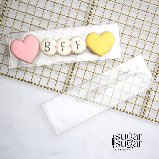 Clear Cookie Boxes (Set of 25) - 2.5"x8"x0.75"