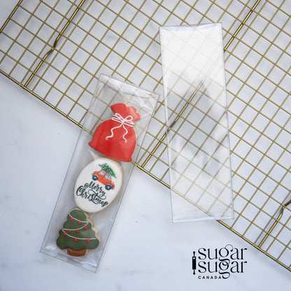 Clear Cookie Boxes (Set of 25) - 2.5"x8"x0.75"