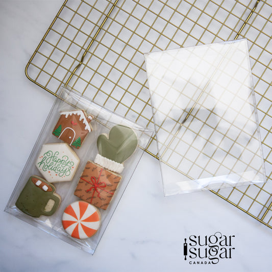 Clear Cookie Boxes (Set of 25) - 5"x7"x0.75"