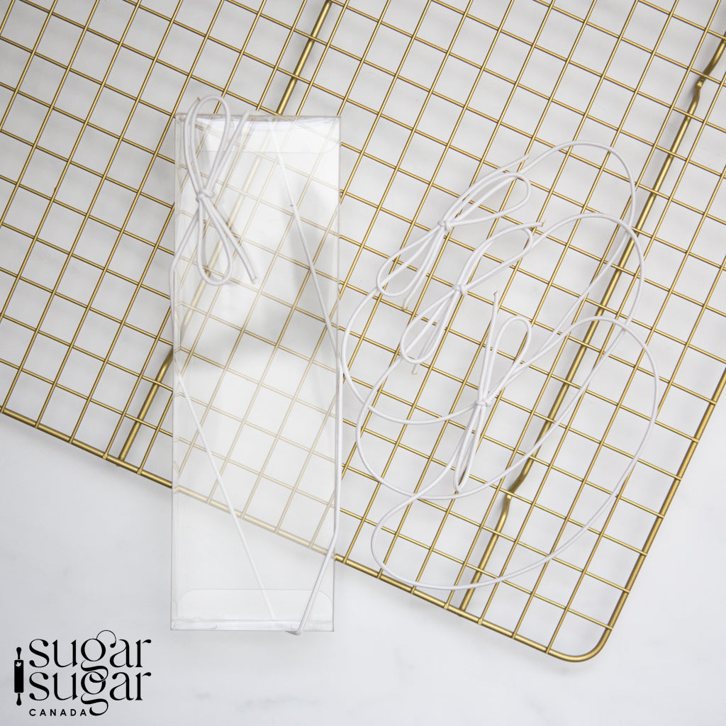 White Stretch Loop - Set of 50
