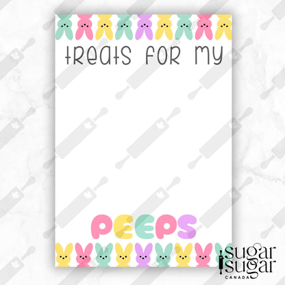Treats for my Peeps Mini Cookie Card