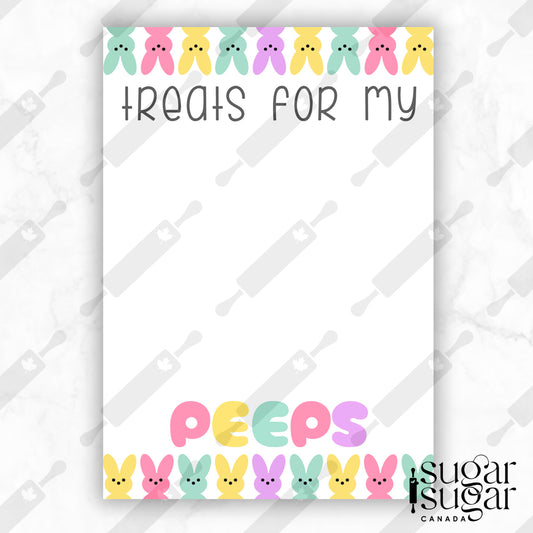 Treats for my Peeps Mini Cookie Card