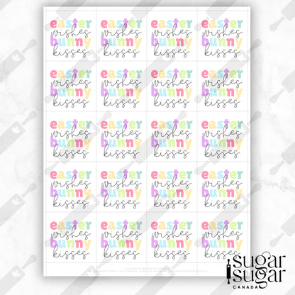 Bunny Kisses Square Tag