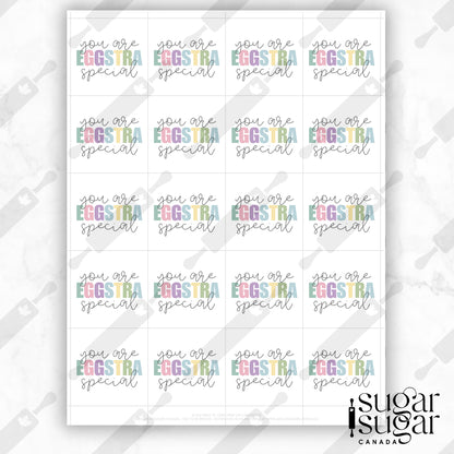 Eggstra Special Muted Square Tag