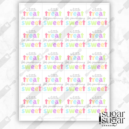 Little Treat for Somebunny Sweet Square Tag
