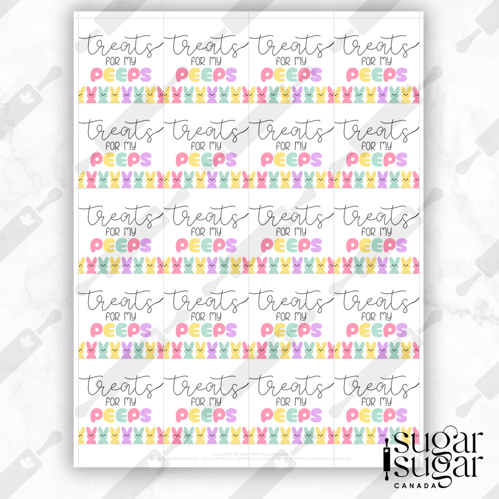 Treats for my Peeps Square Tag