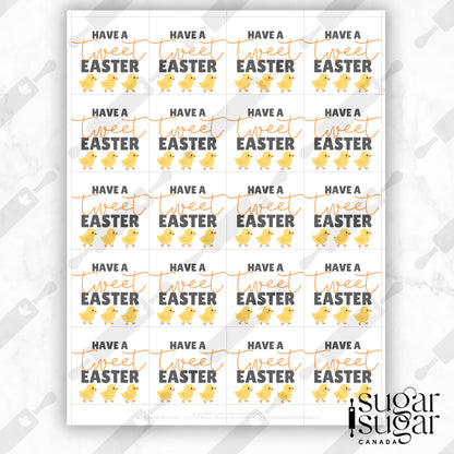 Tweet Easter Square Tag