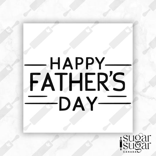 BW Father's Day Clean Square Tag