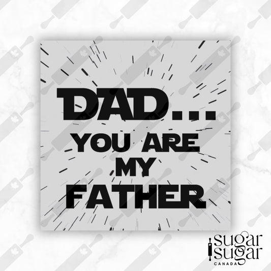 Darth Father's Day Square Tag