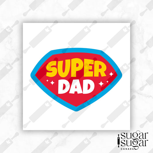 Super Dad Square Tag