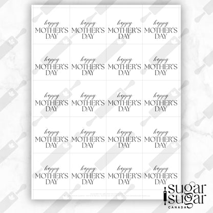 BW Clean Mother's Day Square Tag