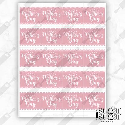 Lace Happy Mother's Day Square Tag