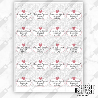 Loved Beyond Words Mother's Day Square Tag