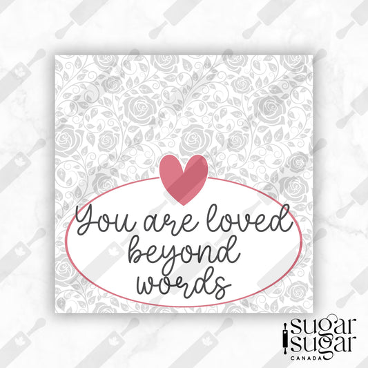Loved Beyond Words Mother's Day Square Tag