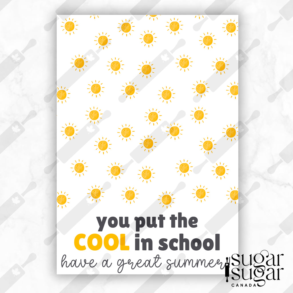 Cool in School Mini Cookie Card