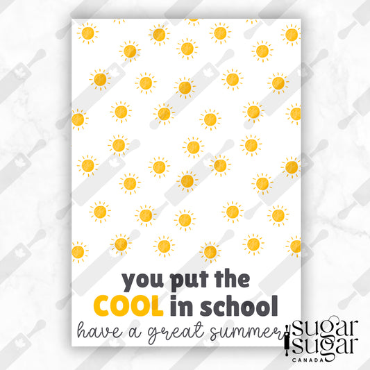 Cool in School Mini Cookie Card