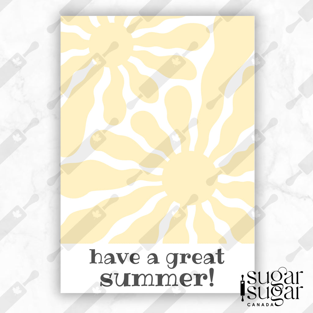 Groovy Sun English Mini Cookie Card