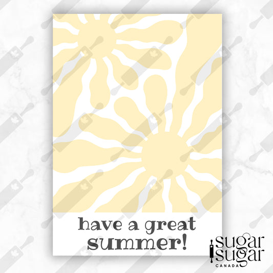 Groovy Sun English Mini Cookie Card
