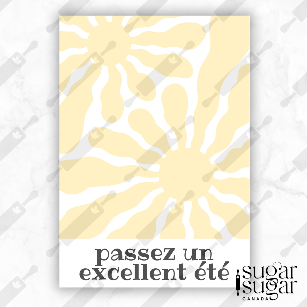 Groovy Sun French Mini Cookie Card