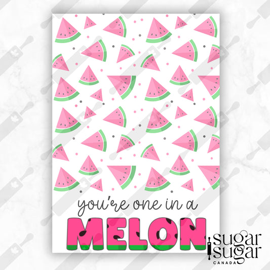 One in a Melon Mini Cookie Card
