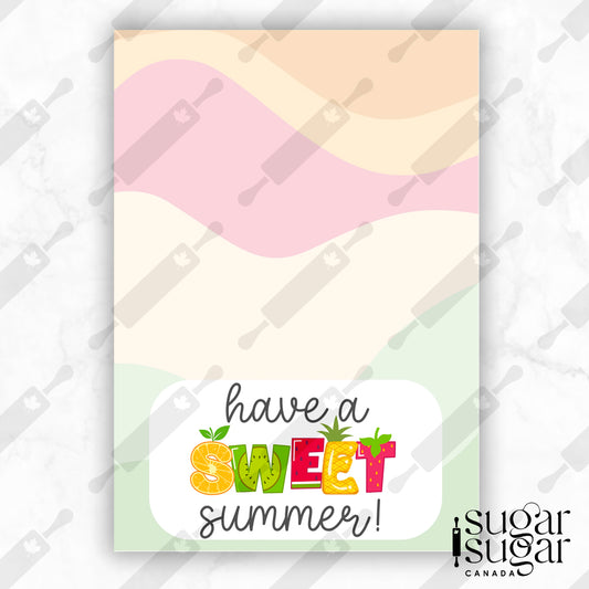 Sweet Summer Fruit Mini Cookie Card