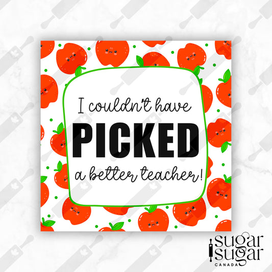 Couldn't Have Picked a Better Teacher Square Tag