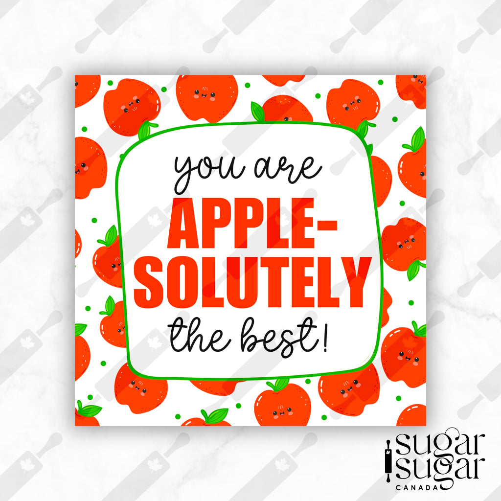 Apple-Solutely the Best Square Tag