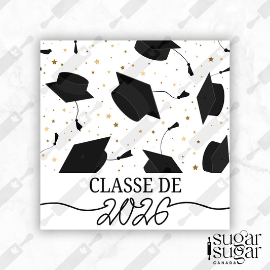 Class of 26 French Square Tag