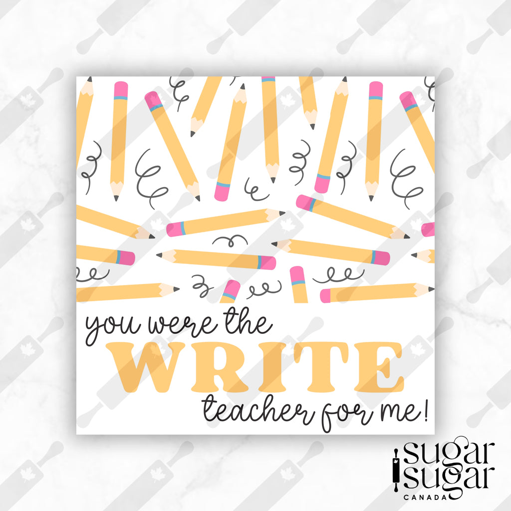 The Write Teacher Square Tag
