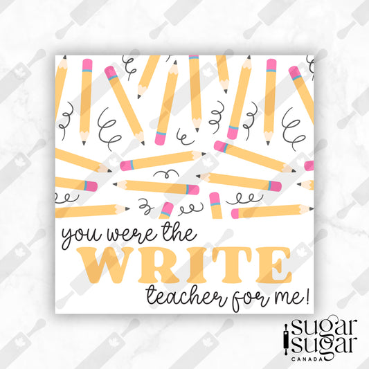 The Write Teacher Square Tag