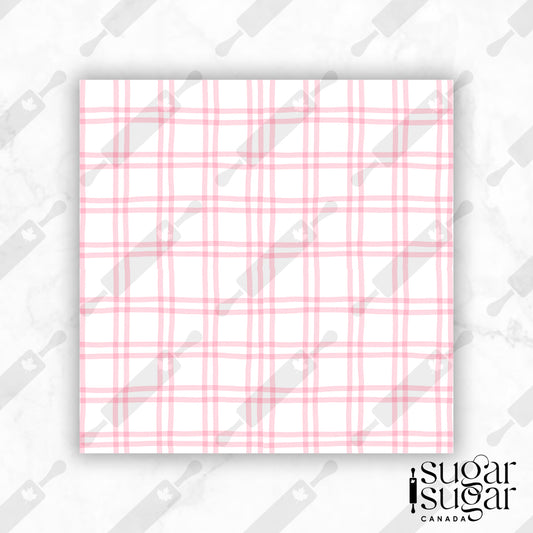 Pink Plaid Box Backer