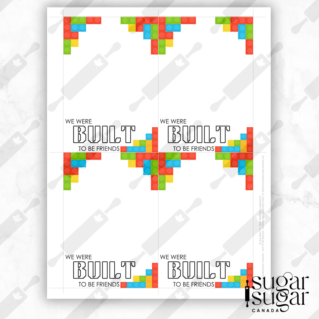 Lego Mini Cookie Card